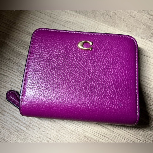 Coach Billfold Wallet Deep Plum - Picture 7 of 8